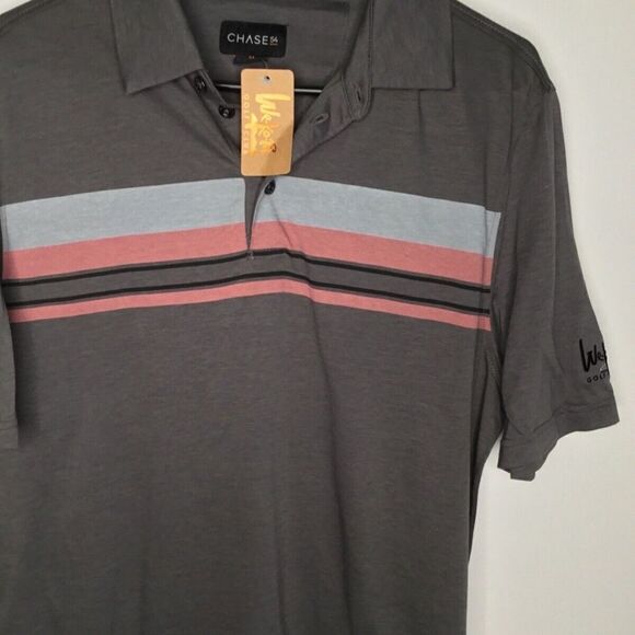 NWT Chase 54 Men’s Gray Short Sleeve Golf Polo Shirt Size M - Picture 4 of 11